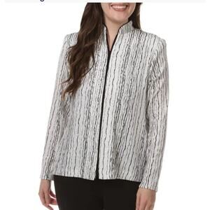 NWT Alex Evenings Women's Long Dress with Mandarin Neckline Jacket size 22W